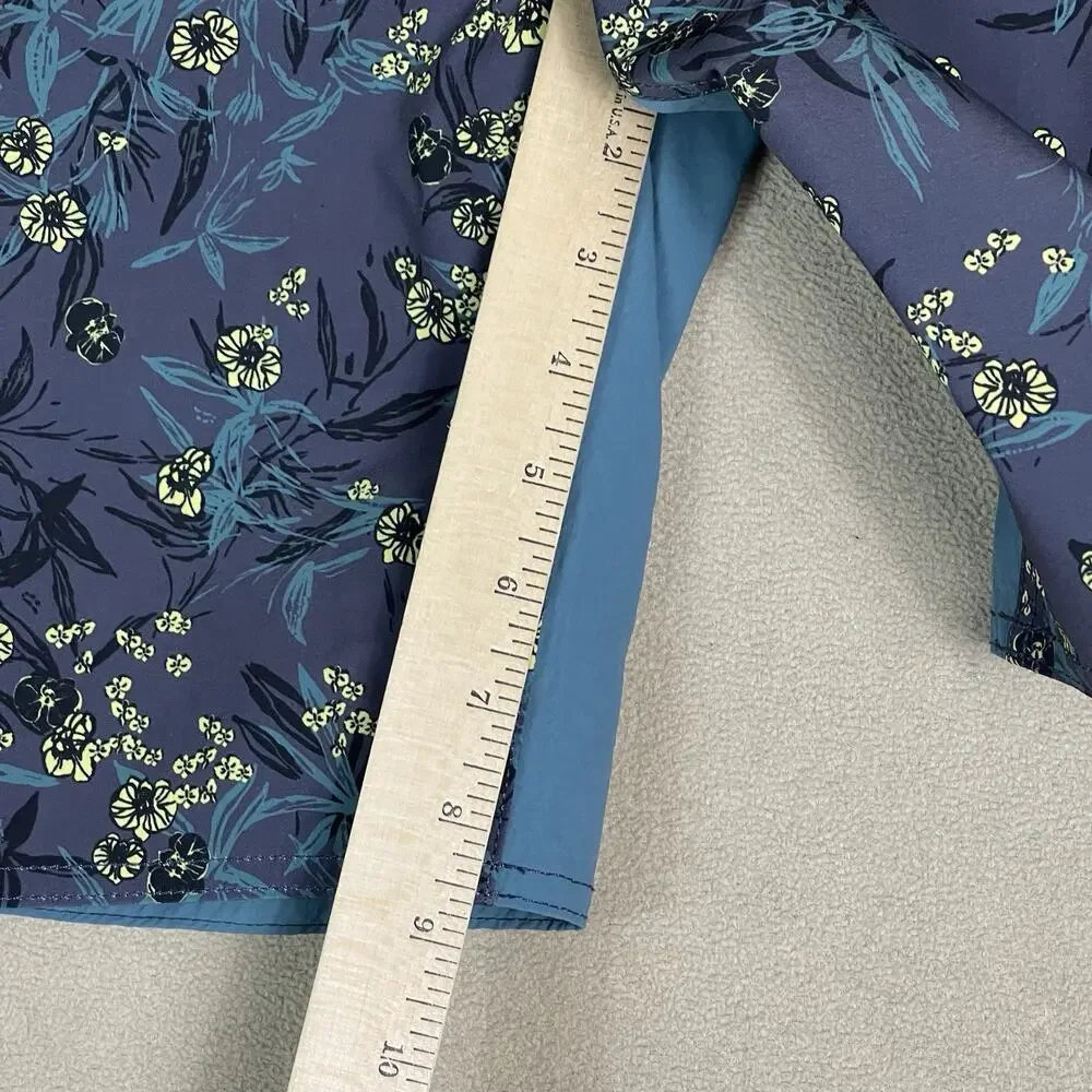 Roark Short Mens 28 Blue Floral The Boatman Drawstring Linerless‎ Boardshort 9